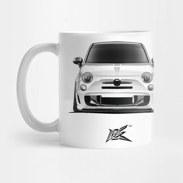 abarth 500 essesse white by naquash